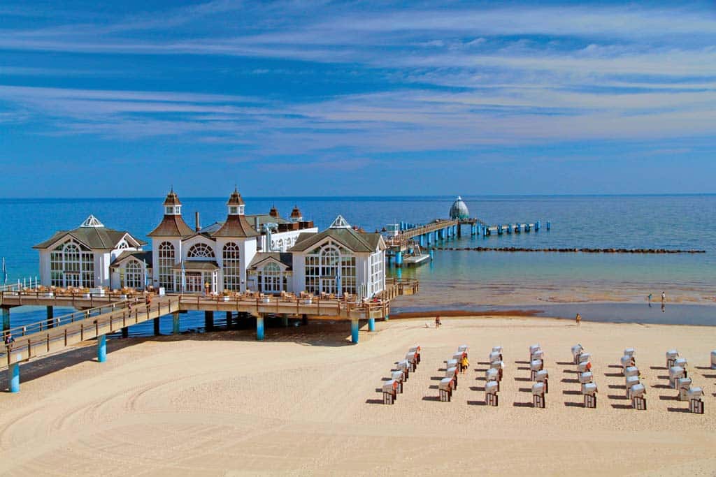 Wiederaufgebaute Brücke in Sellin