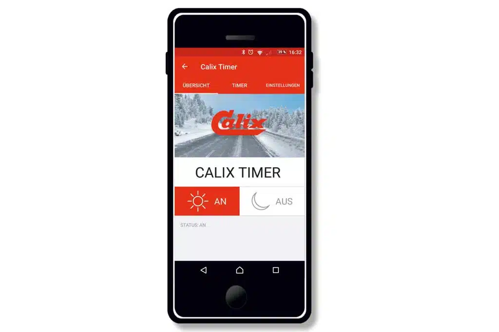 Calix Motorvorwärmsystem App