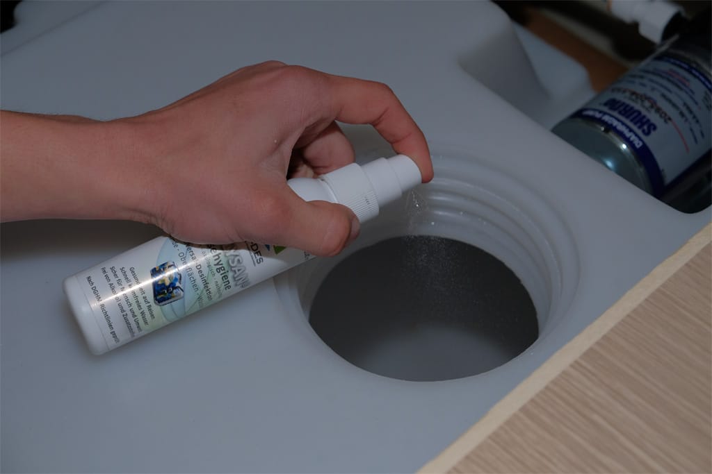 TW-DES Reisehygiene im Wassertank