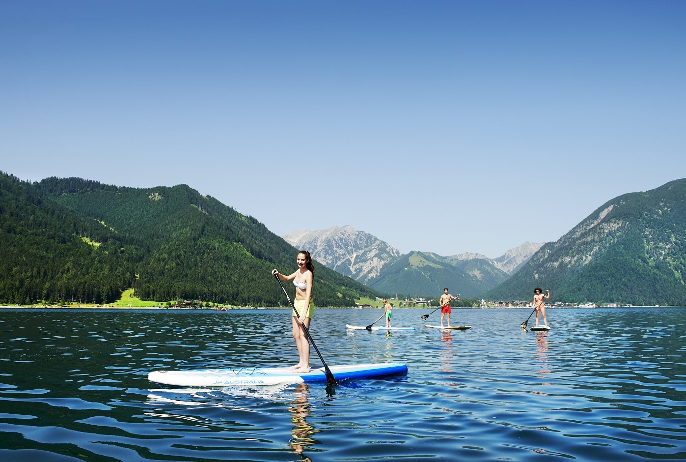 Wassersport am Südufer des Achensees