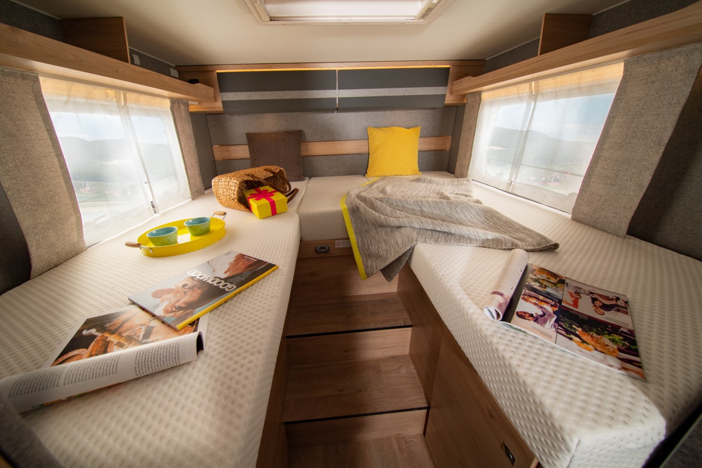 Einzelbetten im Dethleffs Just Go T 7055 EB