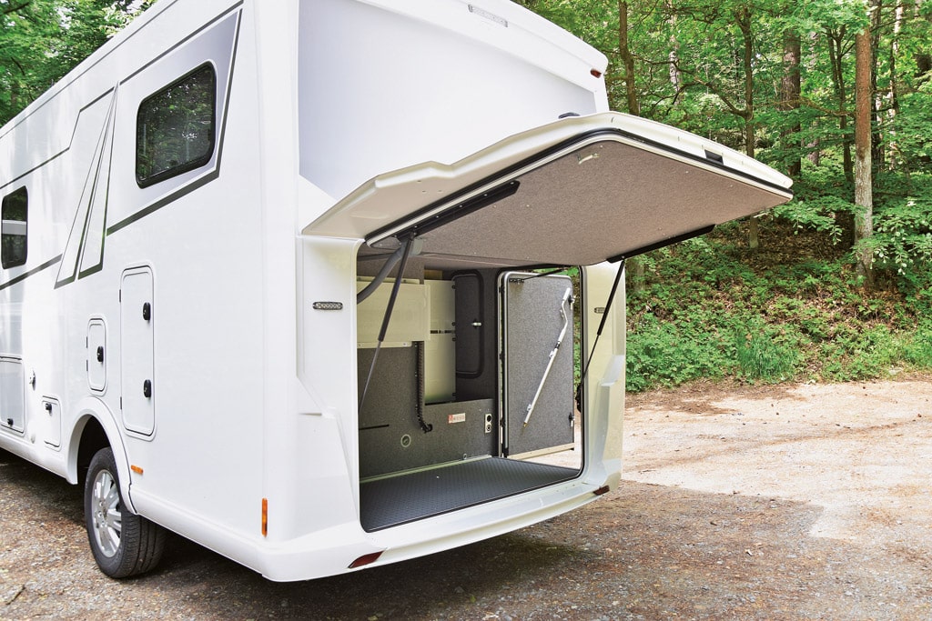 Frankia Neo MI 7 BD (2023): Heckgarage