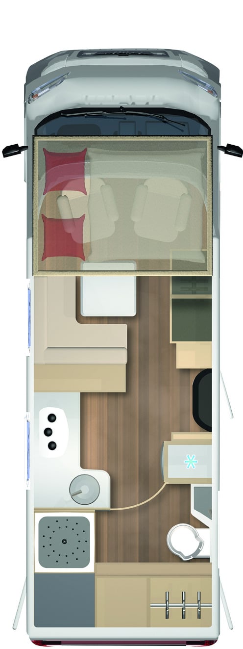 Grundriss des Bürstner Lyseo Gallery