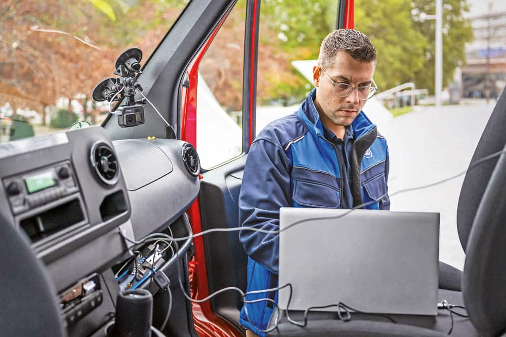 Versuchsfahrt mit dem Mercedes-Benz eSprinter 2023