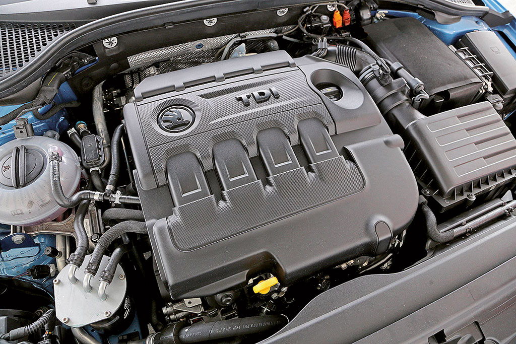 Motorraum Skoda Octavia