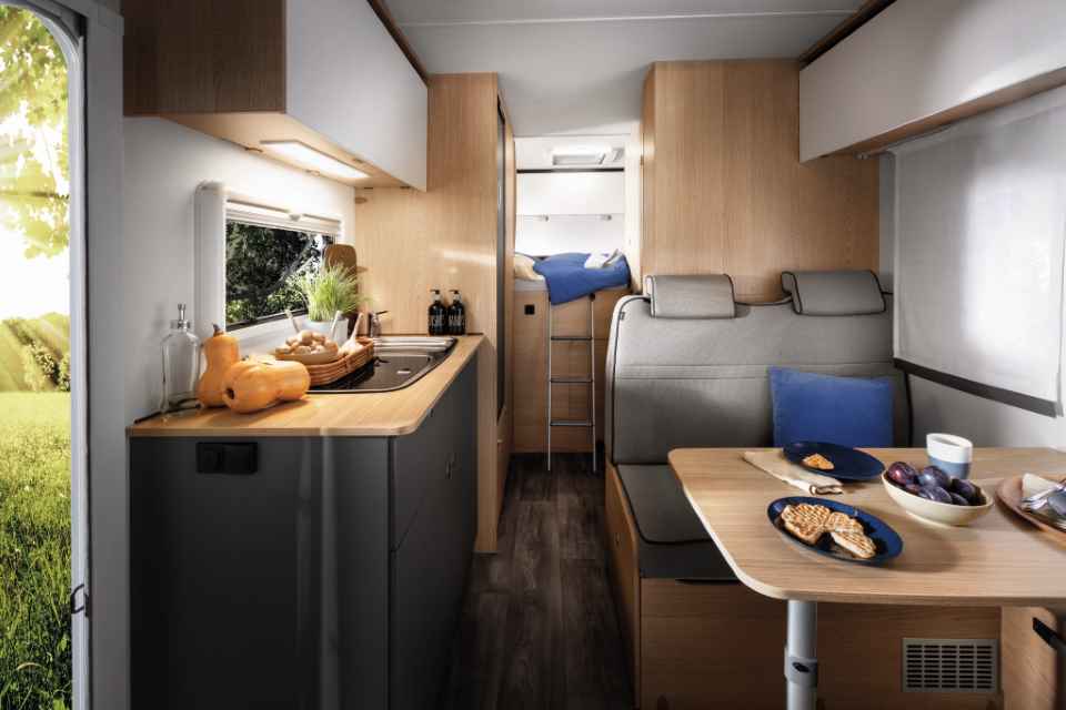 Wohnraum im Wohnmobil