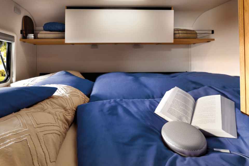 Bett im Wohnmobil
