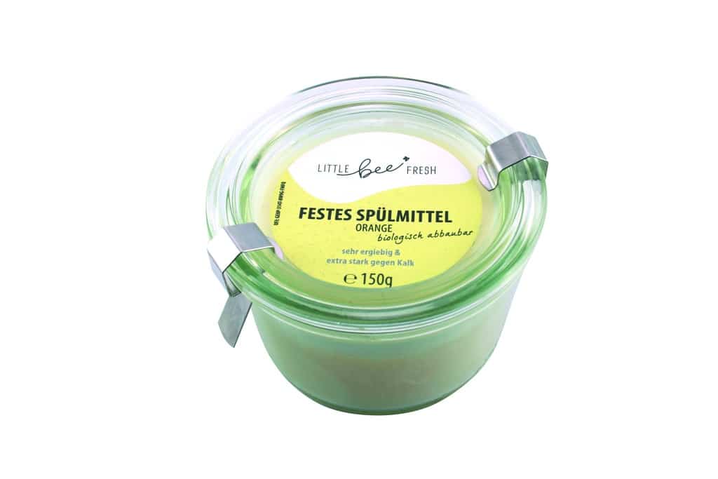 Little Bee Fresh Festes Spülmittel Weckglas Orange