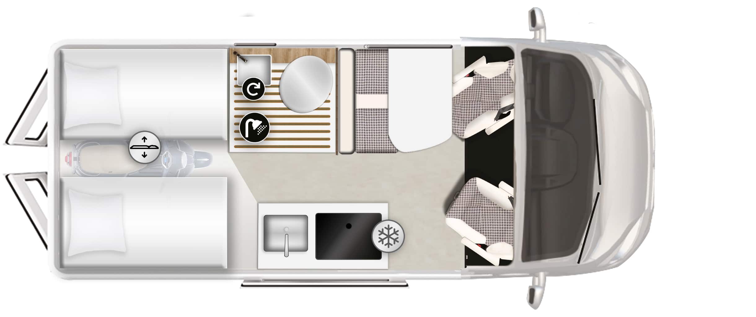 Karmann Davis 610 Grundriss