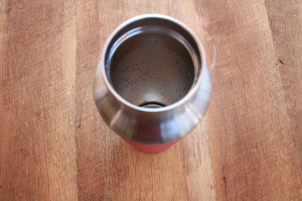 Blick von oben in die Thermo Bottle 66 von Dometic