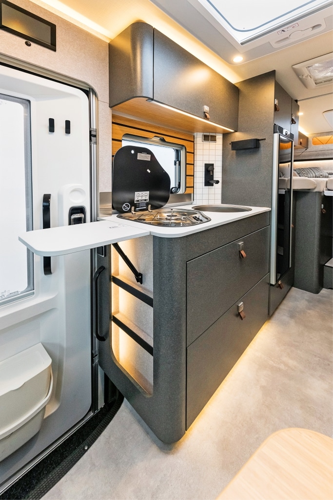 Die Küche des Hymer ML-T