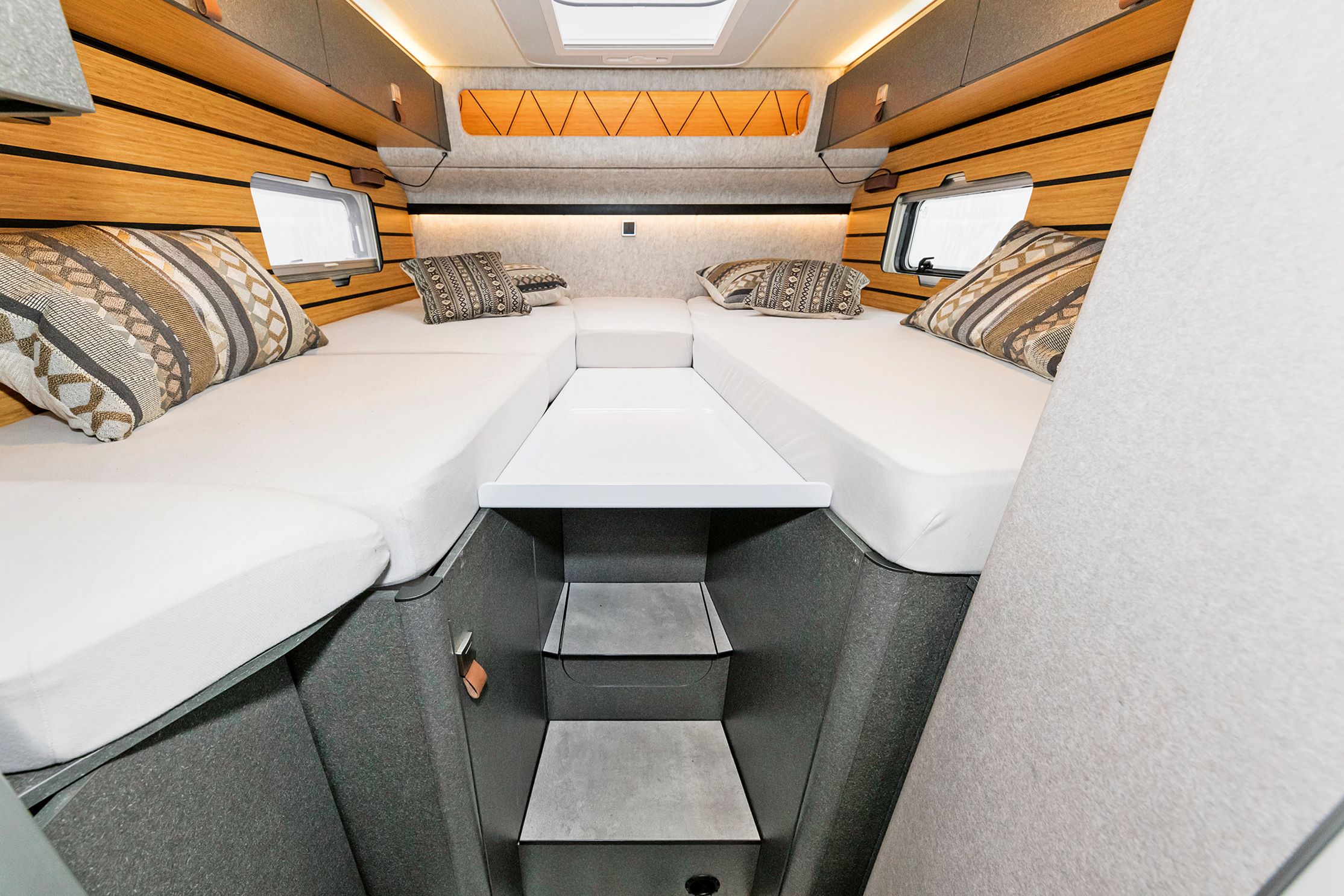 Zwei Einzelbetten im Hymer ML-T