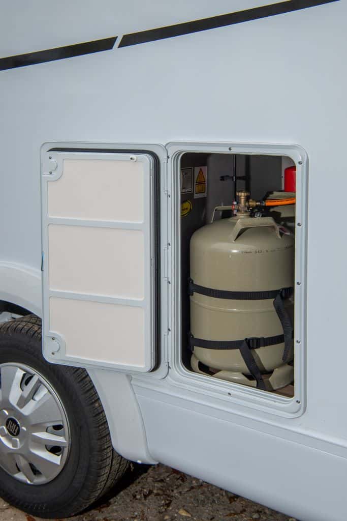 Der Gasflaschenkasten des Etrusco T 6.9 SB Base