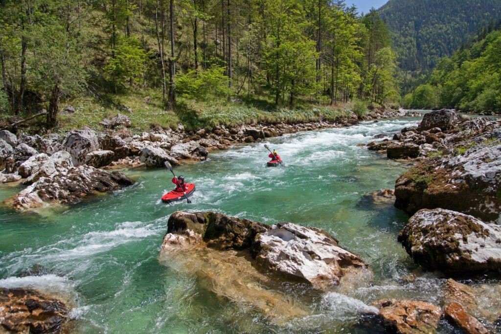 Faltboot von Grabner im Wildwasserfluss