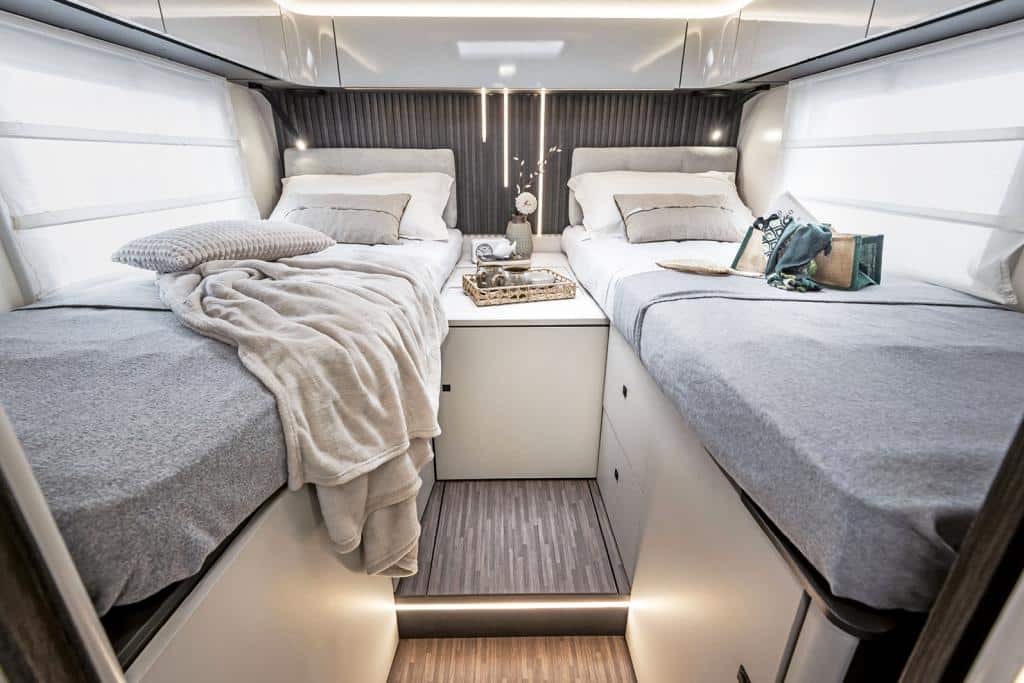 Einzelbetten im Wohnmobil
