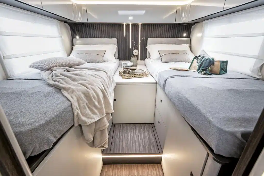 Einzelbetten im Wohnmobil