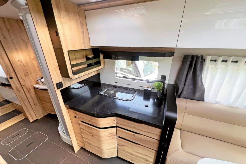 Küchenblock im Wohnmobil