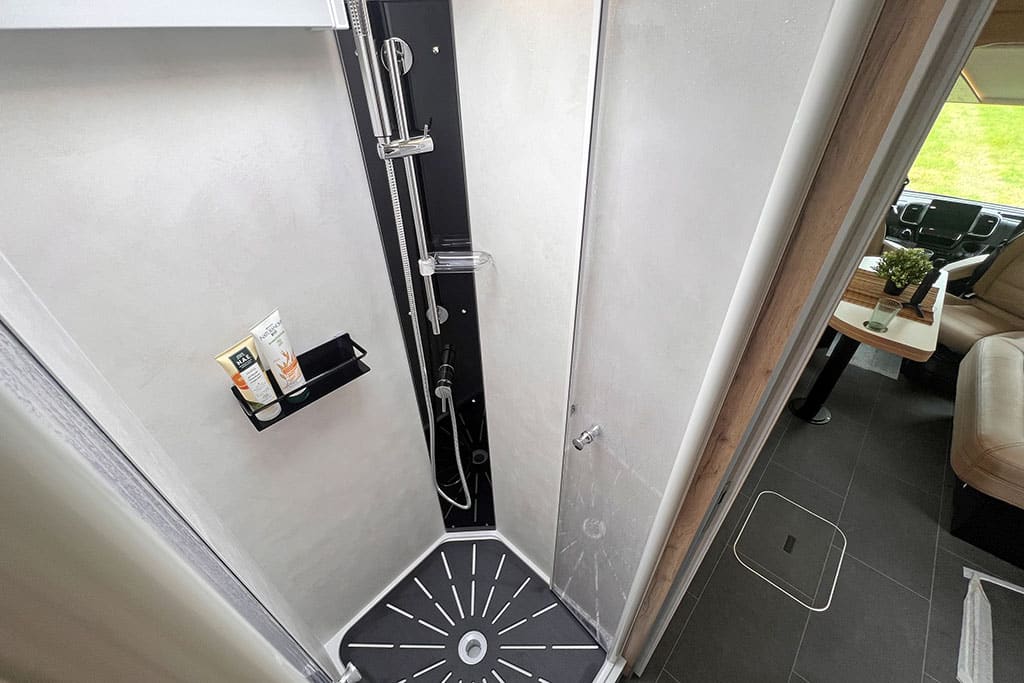 Dusche im Wohnmobil