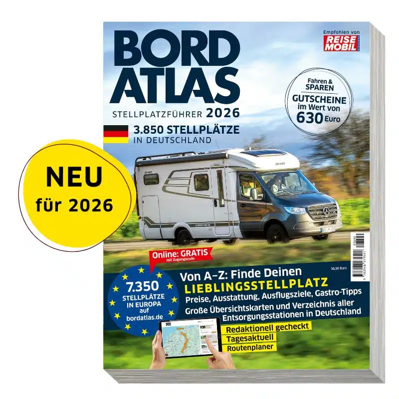 Der Bordatlas Stellplatzführer 2026, neu für 2026