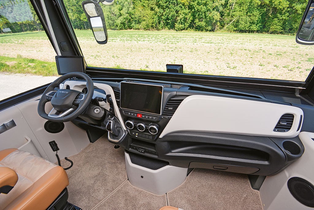 Cockpit im Reisemobil