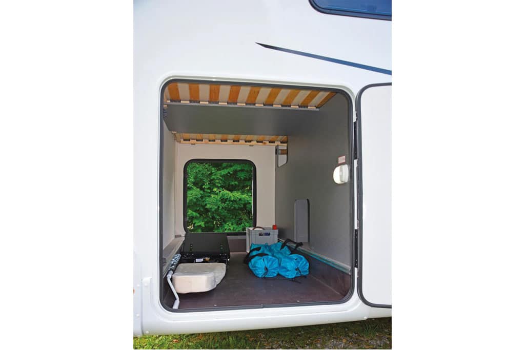 Heckgarage im Wohnmobil