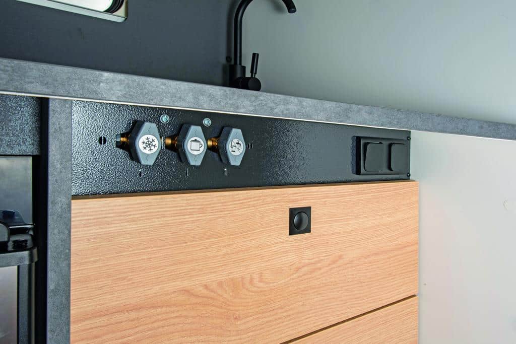 Detail Gasabsperrhähne