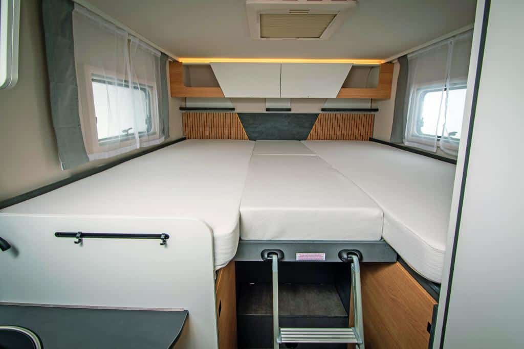 Längseinzelbetten im Wohnmobil