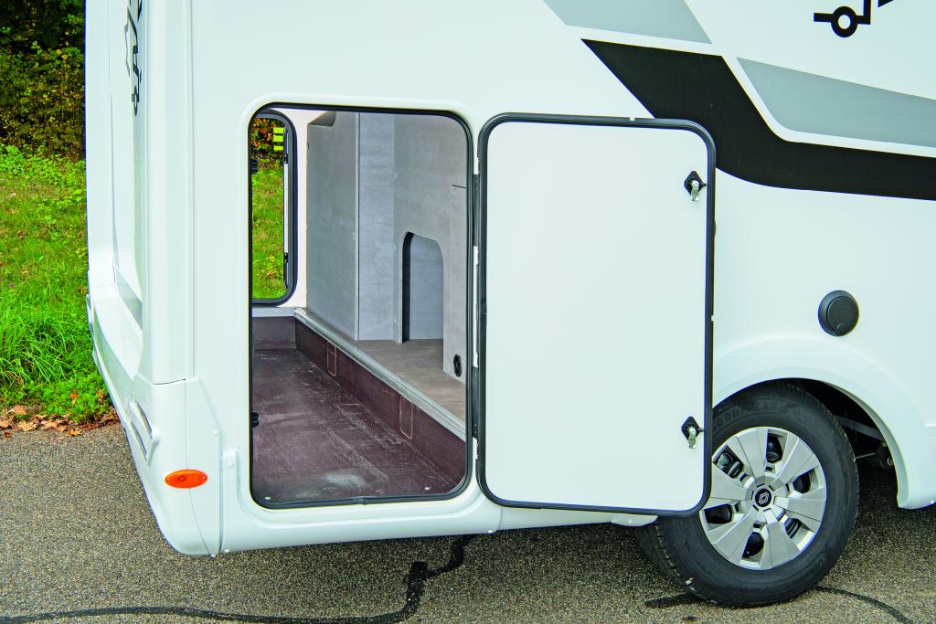 Heckgarage im Wohnmobil